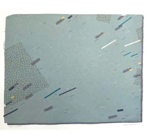 1987 “Three (Rhythms)” Memphis Style Collage by Jody Williams