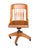 American Antique B.L.Marble Chair Co. Golden Oak Swivel Desk Chair | Quarter-Sawn Oak Banker’s Chair | Early American Library & Office Chair For Sale - Image 3 of 13