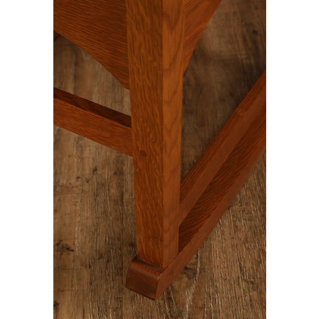 Brown Stickley Mission Collection Harvey Ellis Oak Rocking Chair For Sale - Image 8 of 18