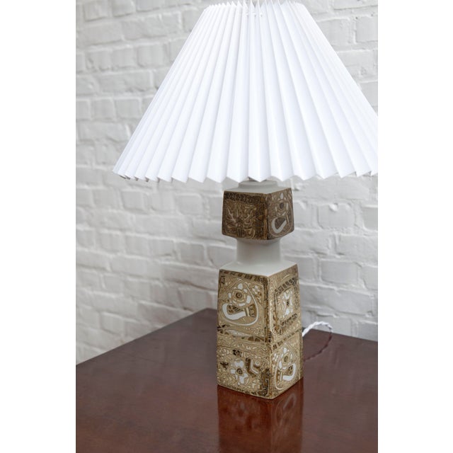 Danish Porcelain Baca Table Lamps by Nils Thorsson for Royal Copenhagen, 1960s, Set of 2 For Sale - Image 10 of 18