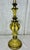 Stunning Vintage Hollywood Regency Brass & Saffron Yellow Torchiere Table Lamp For Sale In Mobile - Image 6 of 11
