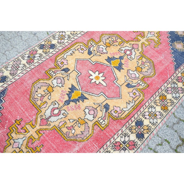 1960s Floor Anatolian Rug For Sale - Image 4 of 11