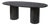Kersten 84 in. W Oval Wood Double Pedestal Base Dining Table, Coffee For Sale