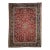 Vintage Persian Kashan Rug, Hand-Knotted Wool, Allover Floral Pattern, Red & Navy, 9x14 For Sale