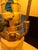 1980s Postmodern Dynasty Gallery Geometric Plaster Monumental Table Lamp With Original Shade & 3-Way Switch For Sale - Image 10 of 12