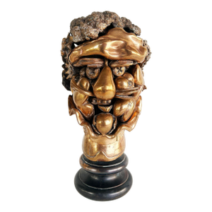 1970s Miguel Ortiz Berrocal Sculpture "Homage to Arcimboldo" Signed, #601 Edition 100