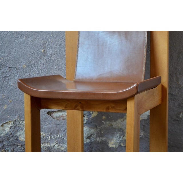 Vintage Brutalist Table and Chairs by Luigi Gorgoni for Maison Regain, 1980s, Set of 5 For Sale - Image 12 of 18