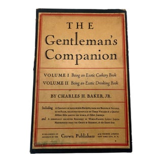 The Gentleman’s Companion: I Exotic Cookery, II Exotic Drinking, Charles H Baker, 1946, 2 Volumes For Sale