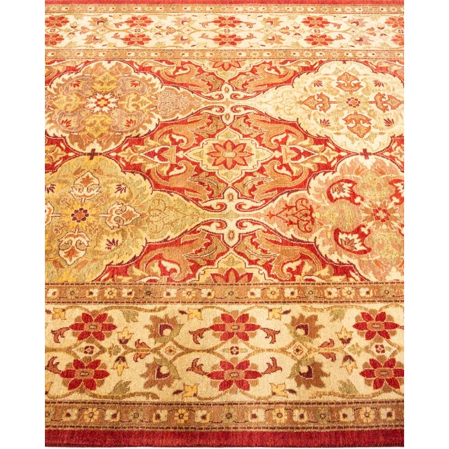 Solo Rugs Mogul, One-of-a-Kind Hand-Knotted Area Rug - Orange, 4' 2" x 5' 10" For Sale - Image 4 of 8