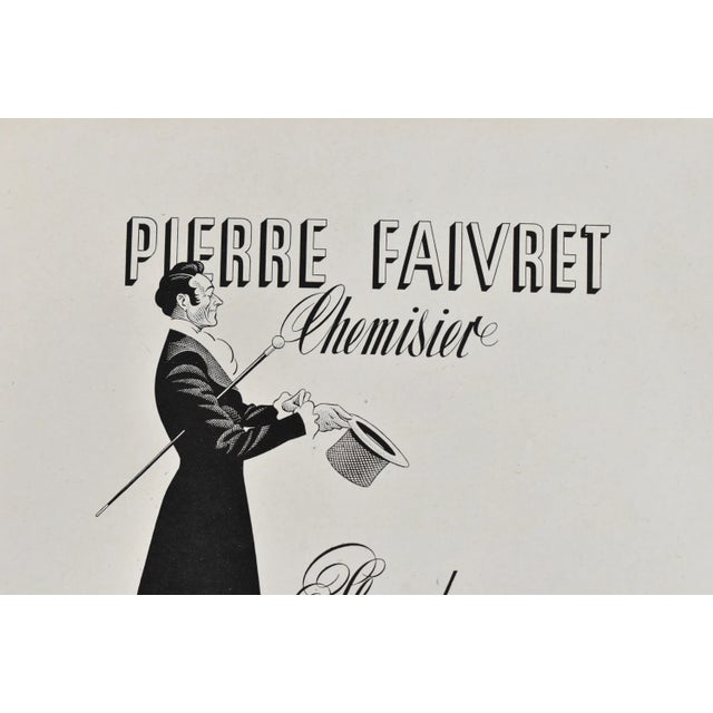 Vintage French Men's Fashion Advertisement Page For Sale - Image 4 of 8