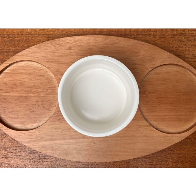 Swedish Ceramic and Teak Herring Jars by Asa Lindberg for Sagaform, 2000s, Set of 4 For Sale - Image 17 of 18