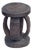 Vintage Rustic Wood African Large Baga Stool Guinea-Bissau 15" H by 11"w For Sale