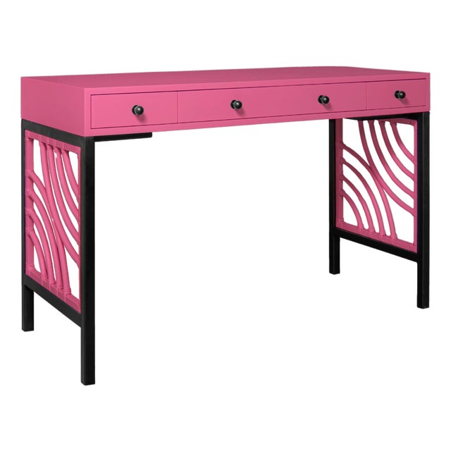 Swirl Writing Desk - Pink For Sale