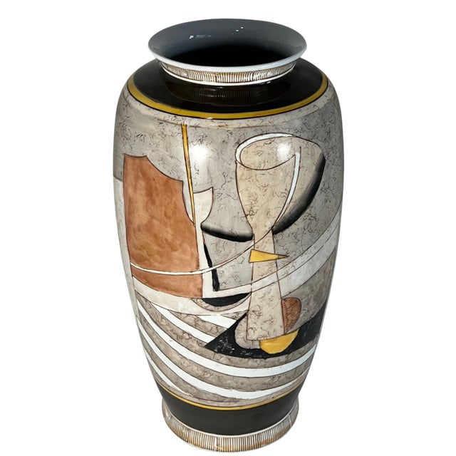Vintage Picasso Cubist Style Ceramic Vase For Sale - Image 11 of 18