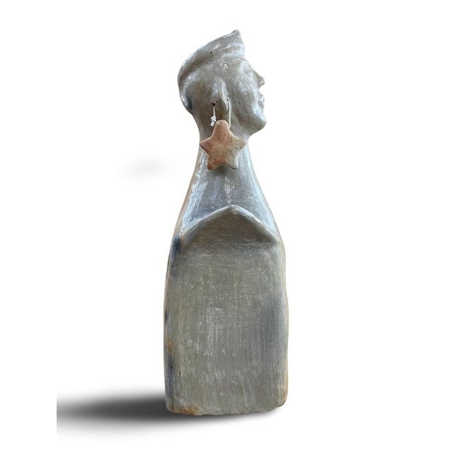 1950s Mid-Century Modern Terracotta Anthropomorphic Female Sculpture For Sale - Image 5 of 14