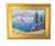 Mountian Landscape by Listed Artist Silvio Silvestri Oil Painting Including the Antiqued Gold Wood Frame For Sale - Image 9 of 9