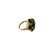 Mid 20th Century Mid 20th Century 14k Yellow Gold Black Star Sapphire & Pearl Ring For Sale - Image 5 of 8