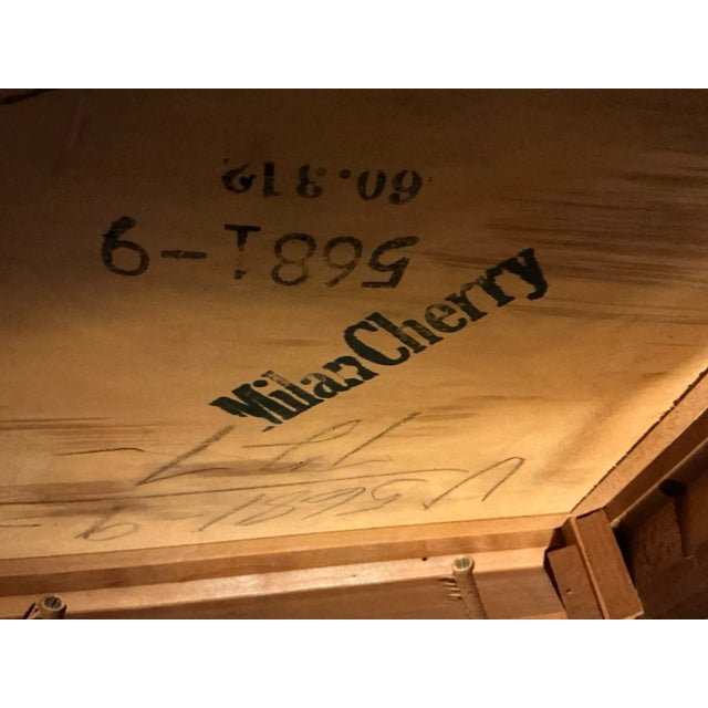 Mid 20th Century "Milan Cherry" Three-Piece Nesting Tables, Quality American For Sale - Image 4 of 9