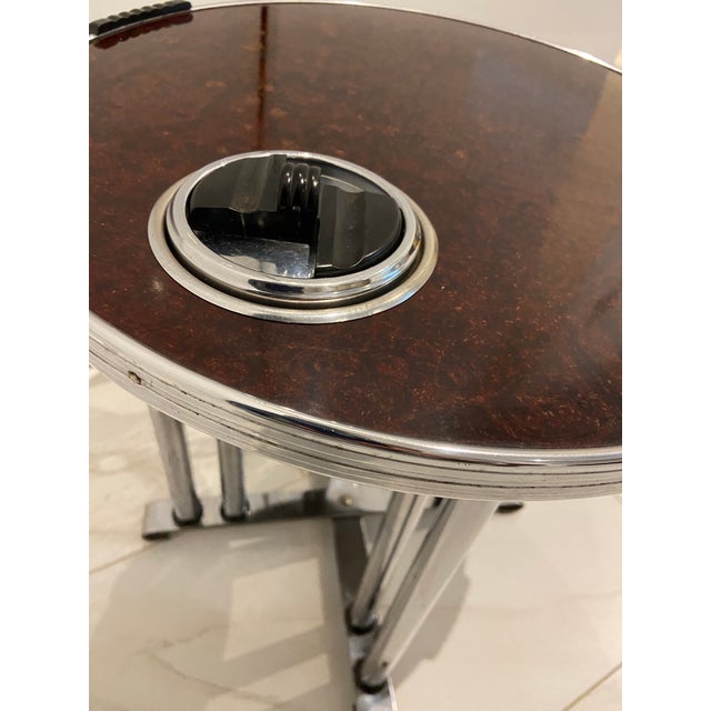 Howell Mfg. Art Deco Smoking Stand With Removable Ashtray For Sale - Image 4 of 12