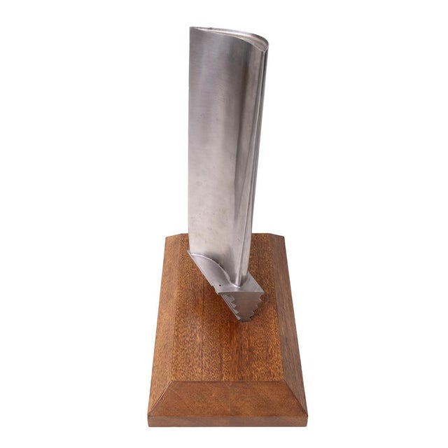 Jet Engine on a Thick Oak Stand, 1980s For Sale - Image 10 of 11