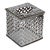 1980s Bohemian Handmade Embellished Cutout Steel Tissue Box Cover For Sale