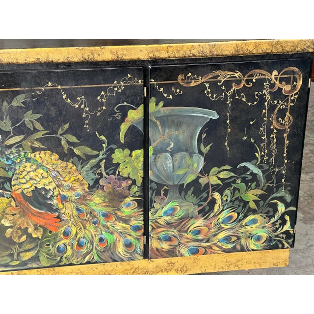 Danish Mid Century Skoby Hand Painted Sideboard Credenza For Sale In Chicago - Image 6 of 11