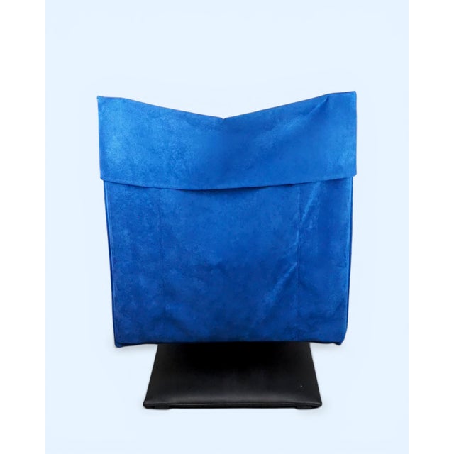 Blue Zen Chair by Claude Brisson for Ligne Roset, 1980s For Sale - Image 8 of 14