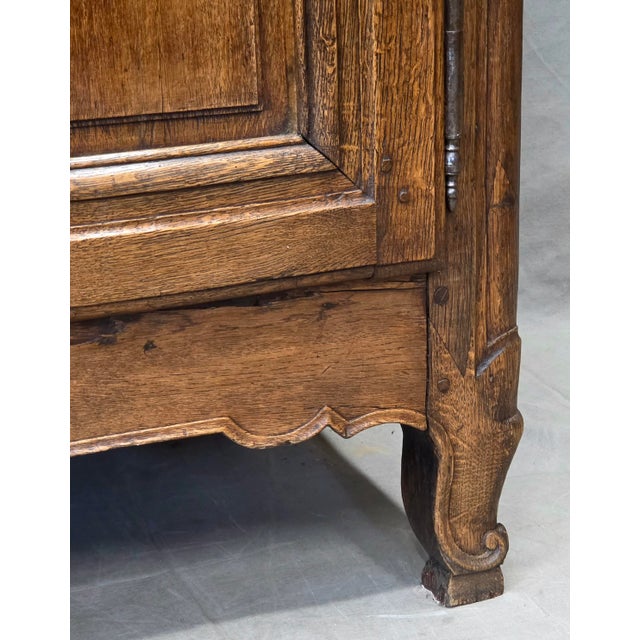 Antique 19th Century French Provincial Oak Buffet With Lined Interior For Sale - Image 14 of 18