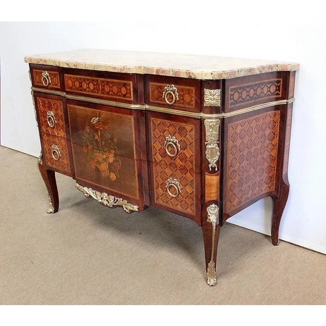 Late 19th Century Dresser in Marquetry For Sale - Image 3 of 18