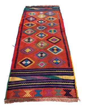 Vintage Turkish Wool Kilim Rug