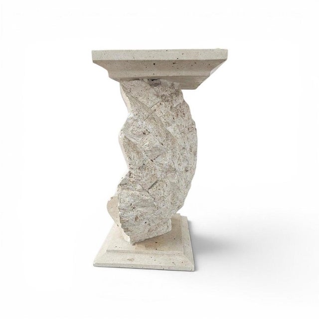 Shell-Shaped Console or Table Base with Glass Top by Magnussen Ponte For Sale - Image 4 of 16