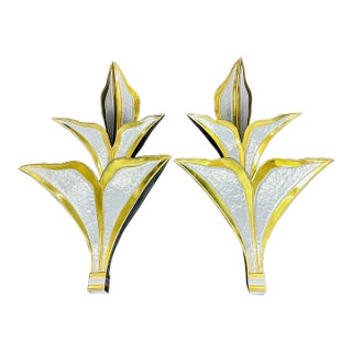 1970s Henri Fernandez Wall Sconces - A Pair For Sale