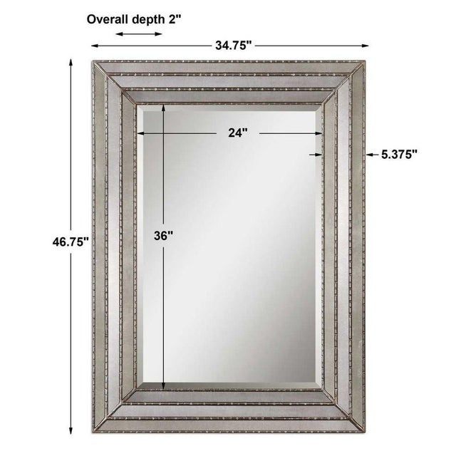 Rustic European New Venetian Glass Mirror For Sale - Image 3 of 6