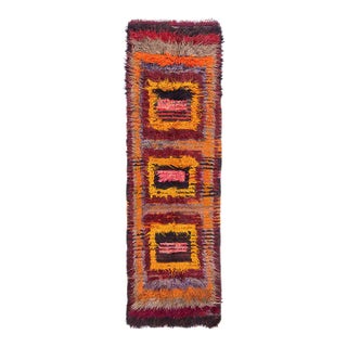 Vintage Decorative Turkish Tulu Rug For Sale