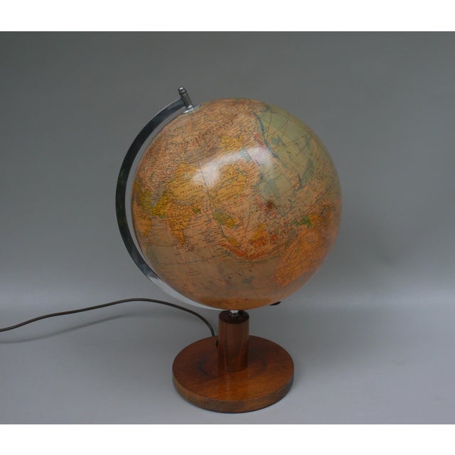 Beige Illuminated Political Terrestrial and Celestial Globes from Räth, 1950s, Set of 2 For Sale - Image 8 of 18