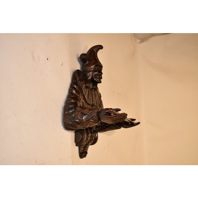 Brown 19th Century English Carved Fruitwood Towel Rack For Sale - Image 8 of 8