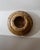 Beige Vintage Brutalist Modernist Round Onyx Ashtray in Brown Beige Tone, 1980s For Sale - Image 8 of 12