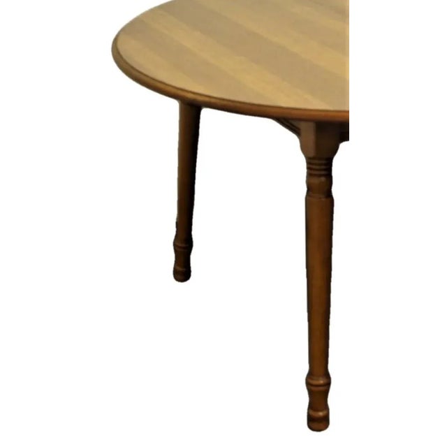 Mid 20th Century Tell City 48" Round Maple Dining Table Chairish