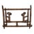 Late 19th Century French Faux Bamboo Wall Mounted Coat Rack For Sale