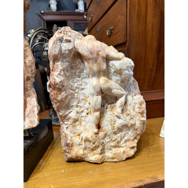 Sizable multi sided multi view male form sculpture by Pfeiffer.