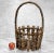 Antique Large Primitive Adirondack Twig Mushroom Basket, c. Early 20th Century - Primitive Design, Crafted of Hickory...