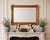 Generously scaled gilt wood mirror with exuberant rococo carving — acanthus leaf corners, foliate scrollwork, and a beaded...