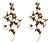 Large Florentine Gold Gilded Tole Sconces, 1960s, Set of 2 For Sale