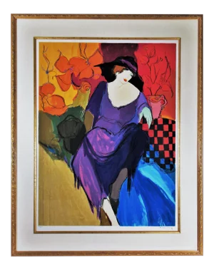 Itzchak Tarkay, Femme Fatale, Circa 1980