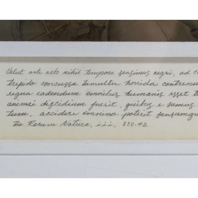 Contemporary 1981 “De Rerum Natura Ii” Mixed Media Drawing by Gerald G. Boyce For Sale - Image 3 of 10