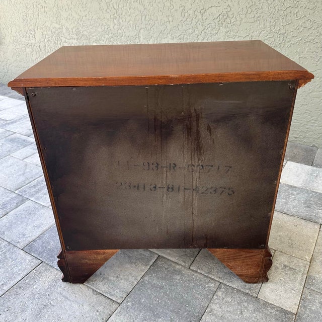 Brown Vintage Stanley Furniture “Open Home” Mahogany Chippendale Style Nightstand For Sale - Image 8 of 12