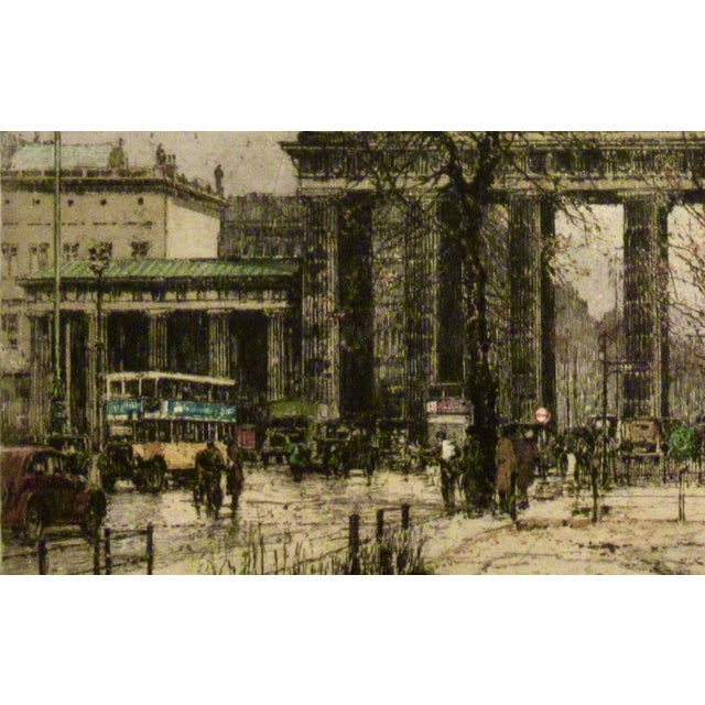 Luigi Kasimir Brandenburger Tor, Berlin (Brandenburg Gate, Berlin) C.1930 Original Print For Sale In San Francisco - Image 6 of 9