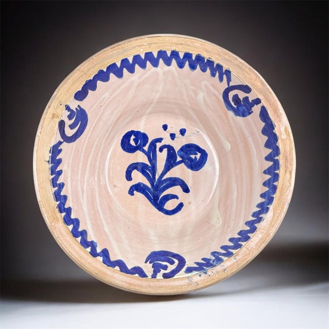 antique Granada Blue Majolica Bowl, 1800s For Sale - Image 11 of 11