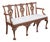 Antique George III Mahogany Triple Chair Back Sofa Settee For Sale