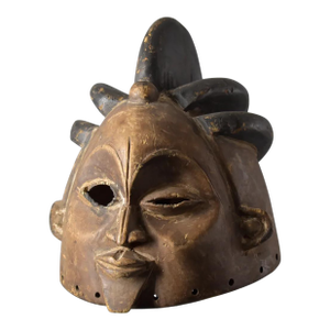Early 20th Century Suku Helmet Mask